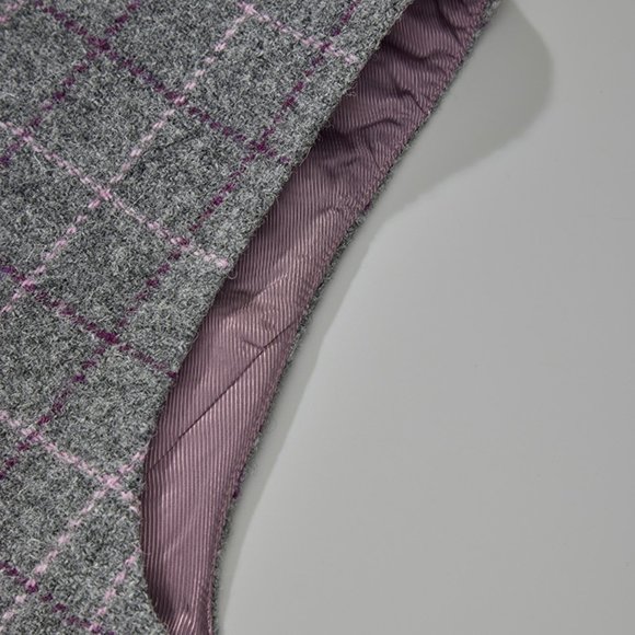 BNWT CHICJOC Women 100% Harris Tweed Wool Plaid Perfection Vest size 38 - Picture 7 of 12